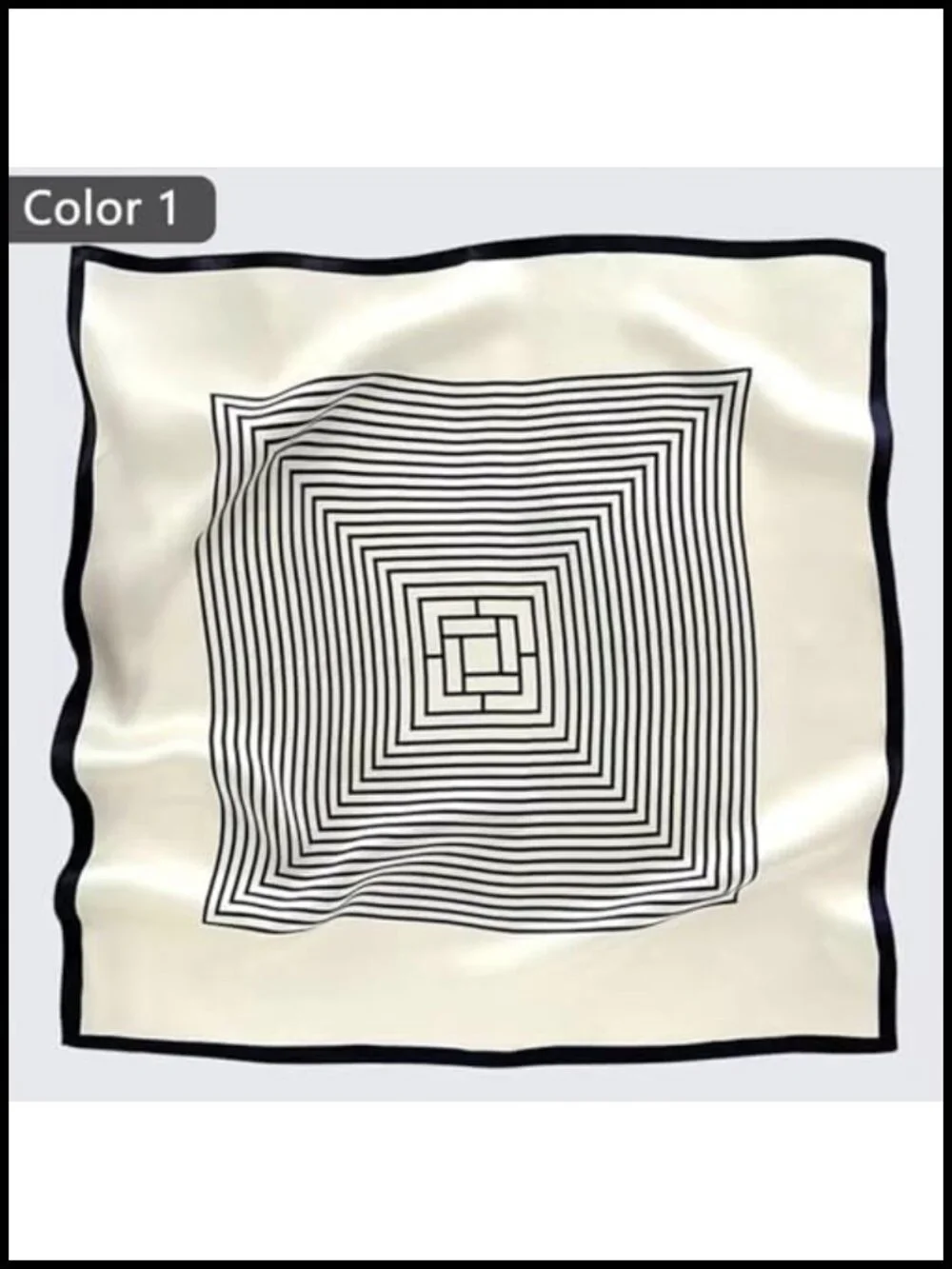Silk Feeling Square Satin Scarf for Women Hair Wrap Headband Neck Scarf 2 Pack
